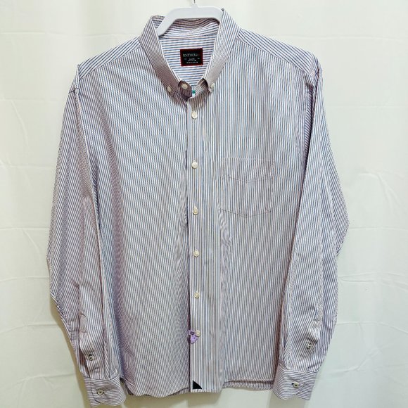 UNTUCKit Men’s Shirt, Sz Large, Blue Stripe PEM22 - Picture 1 of 6
